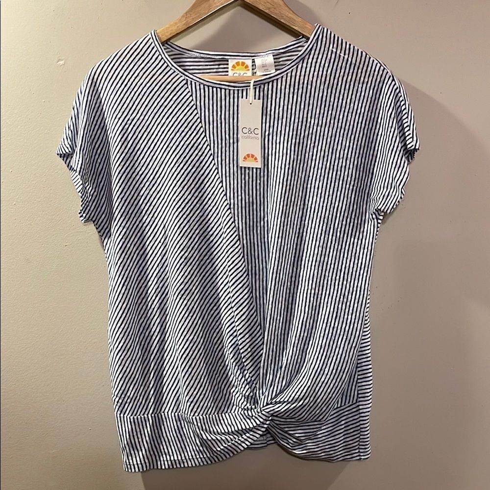 NWT C&C California Linen Top